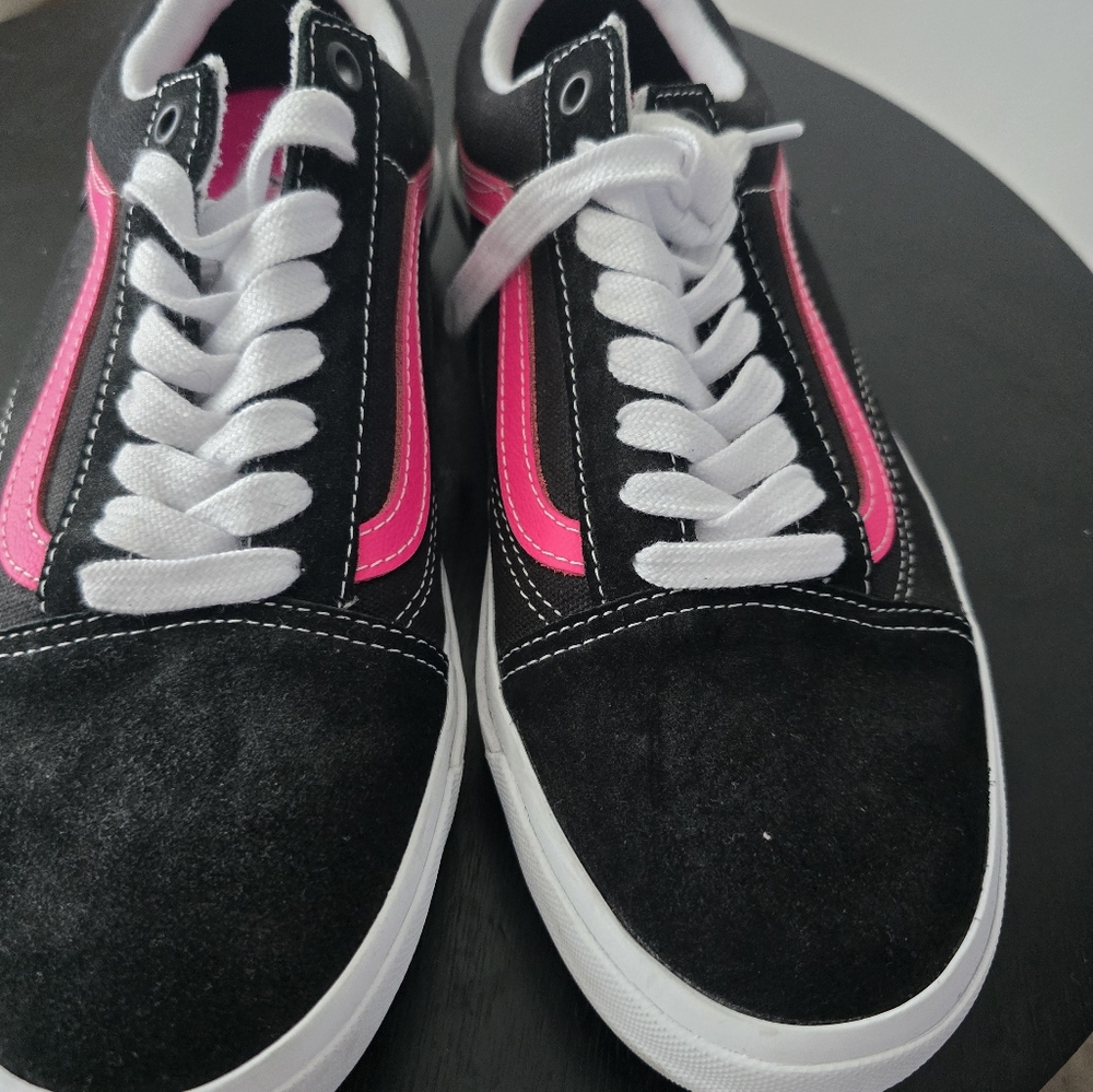 Vans BMX Old Skool Black Neon Pink 9 Like New!!! - Picture 8 of 9